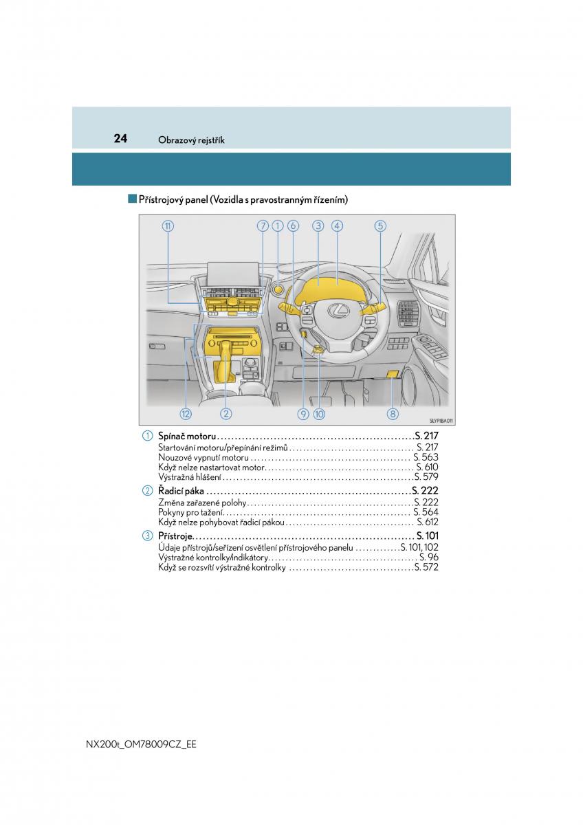 Lexus NX navod k obsludze / page 24