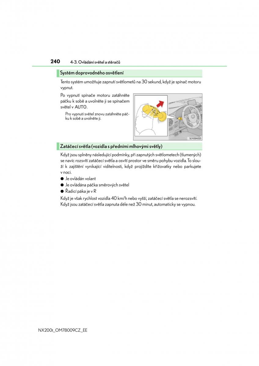 Lexus NX navod k obsludze / page 240