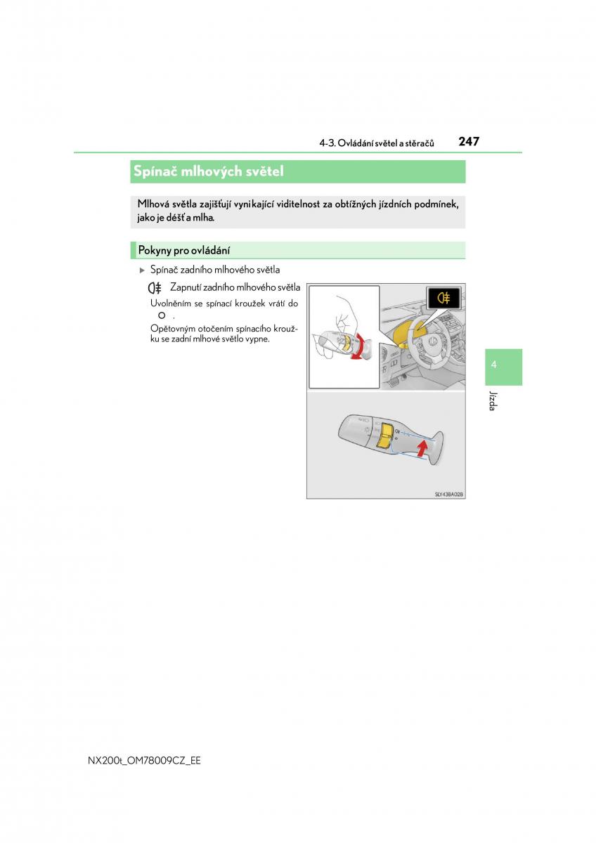 Lexus NX navod k obsludze / page 247