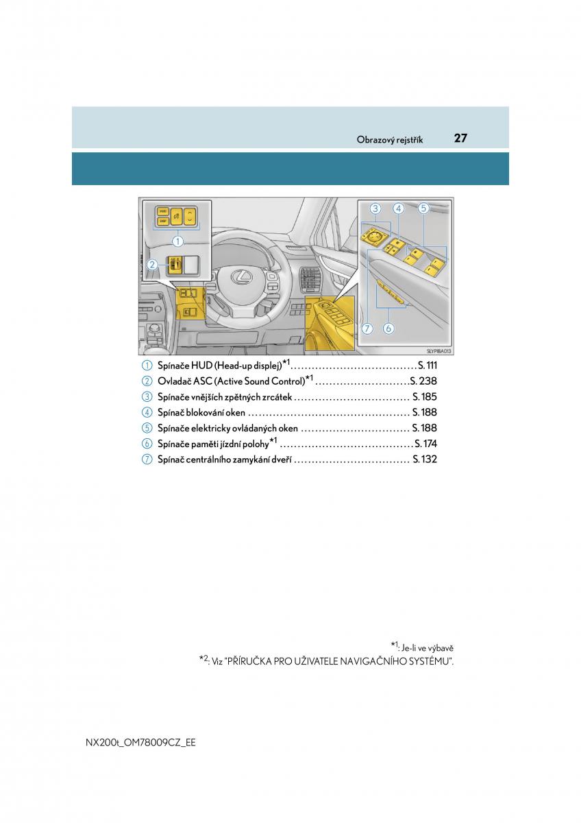 Lexus NX navod k obsludze / page 27