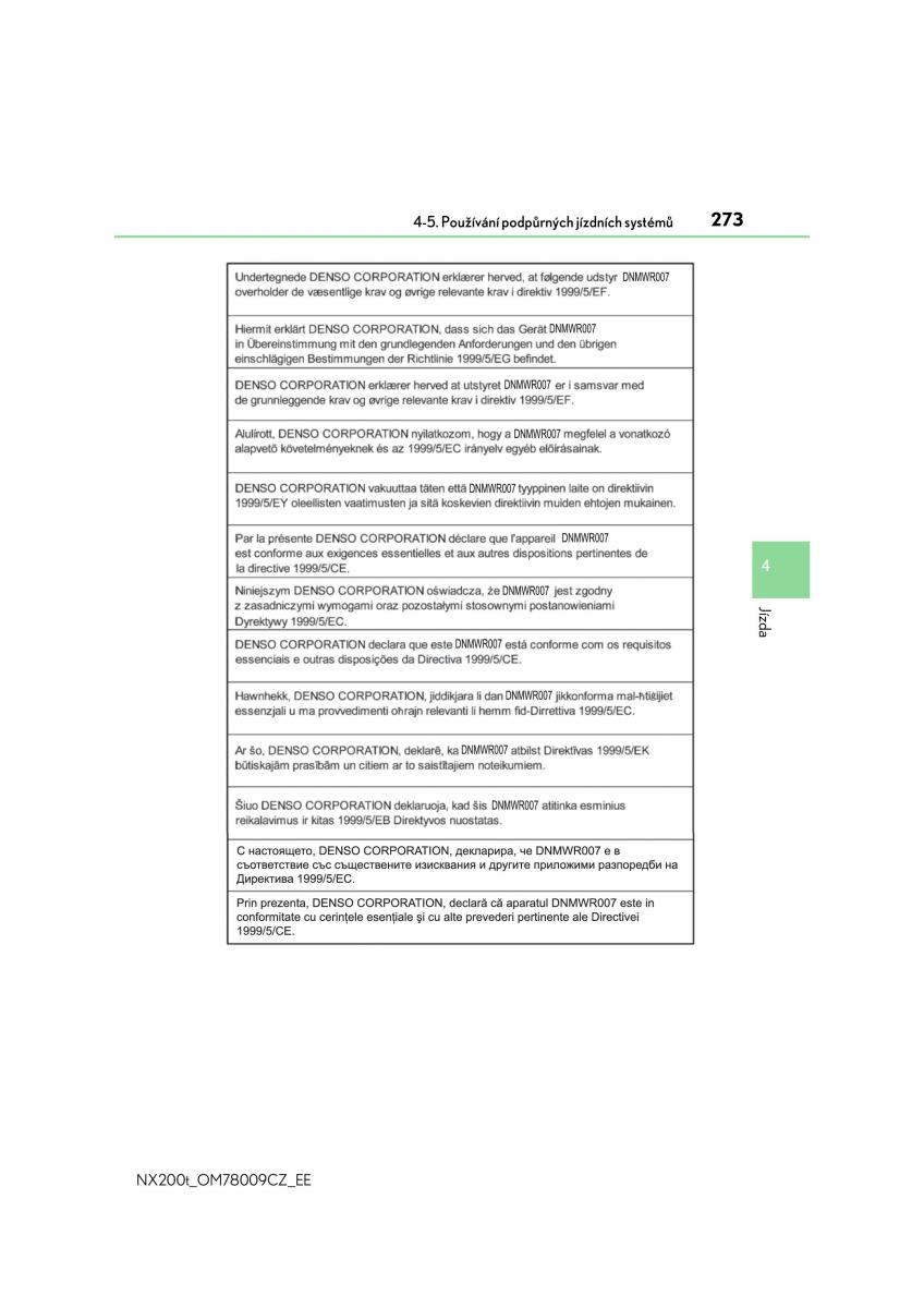 Lexus NX navod k obsludze / page 273