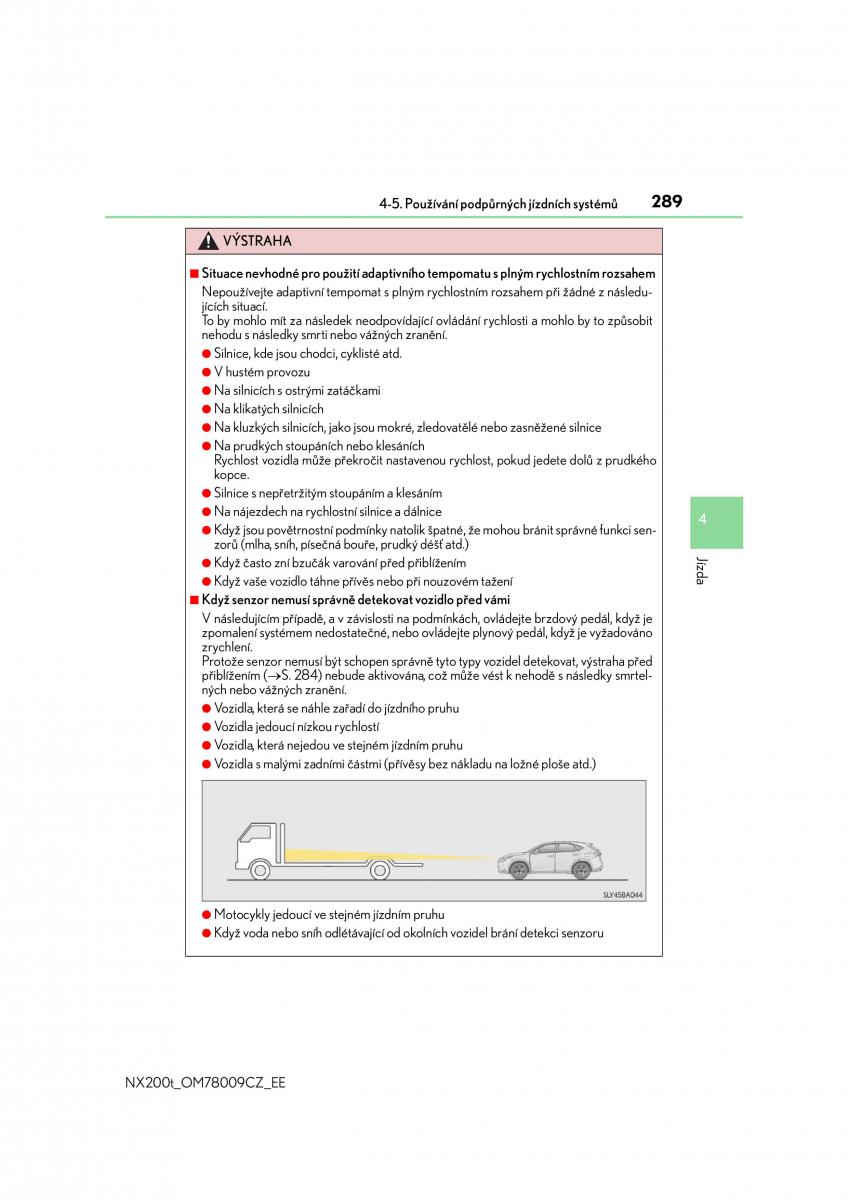 Lexus NX navod k obsludze / page 289