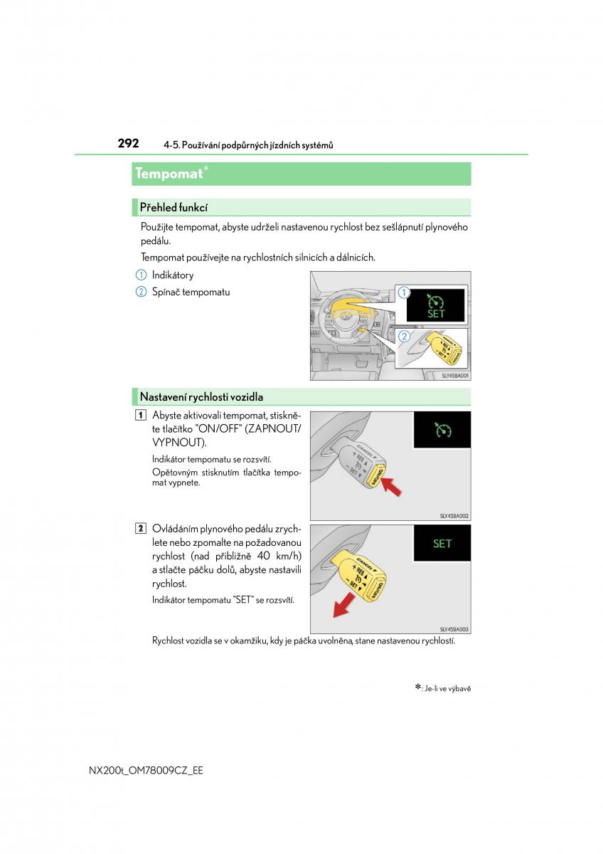 Lexus NX navod k obsludze / page 292