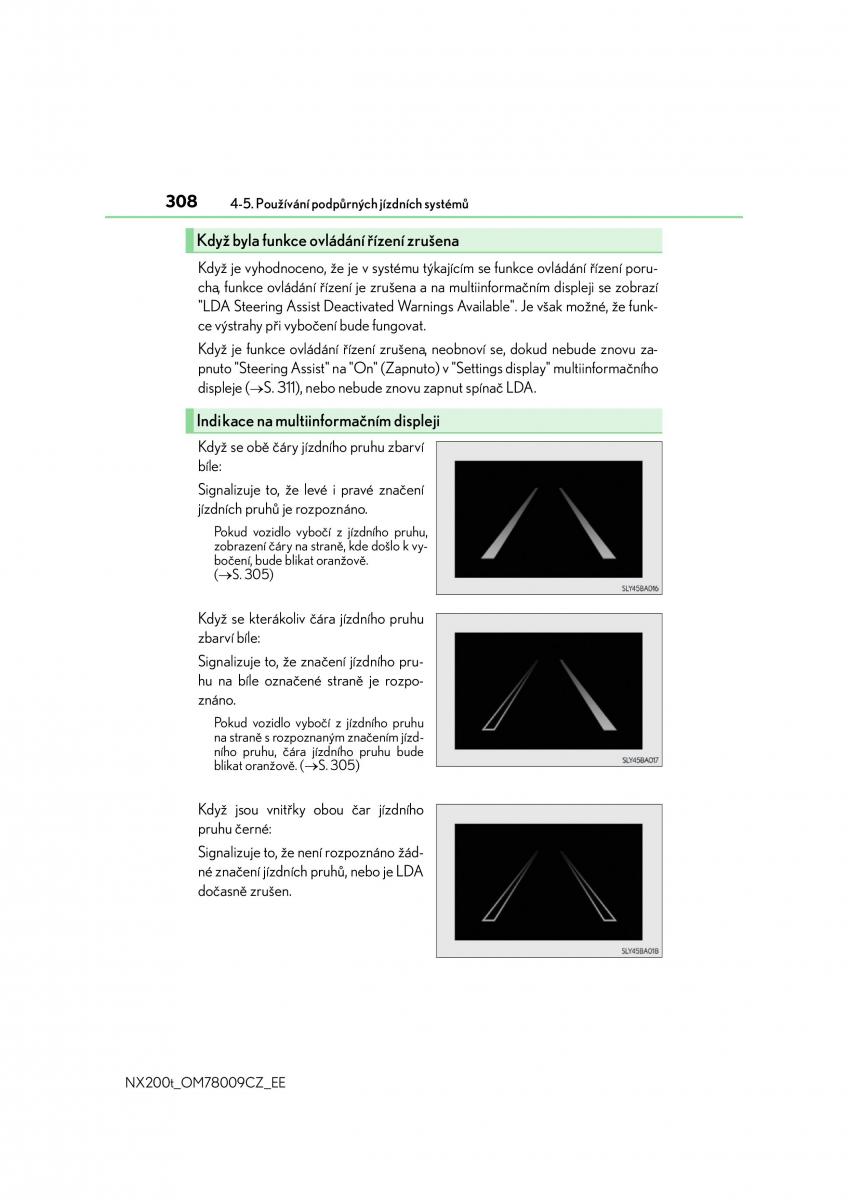 Lexus NX navod k obsludze / page 308