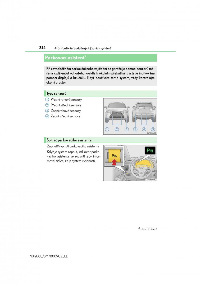 Lexus NX navod k obsludze / page 314