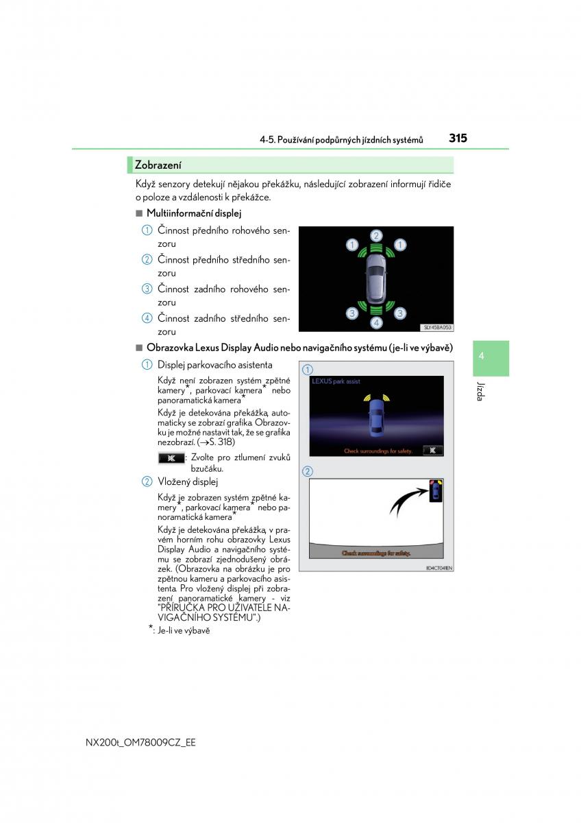 Lexus NX navod k obsludze / page 315