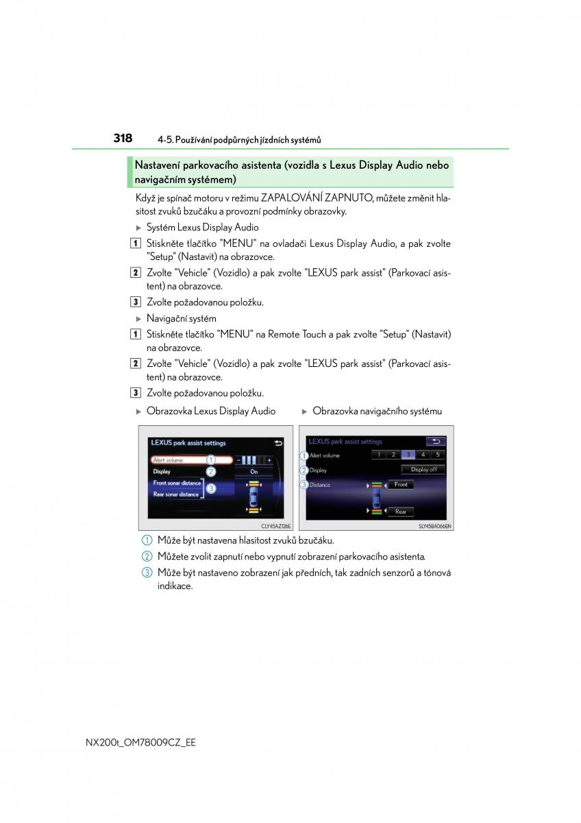 Lexus NX navod k obsludze / page 318