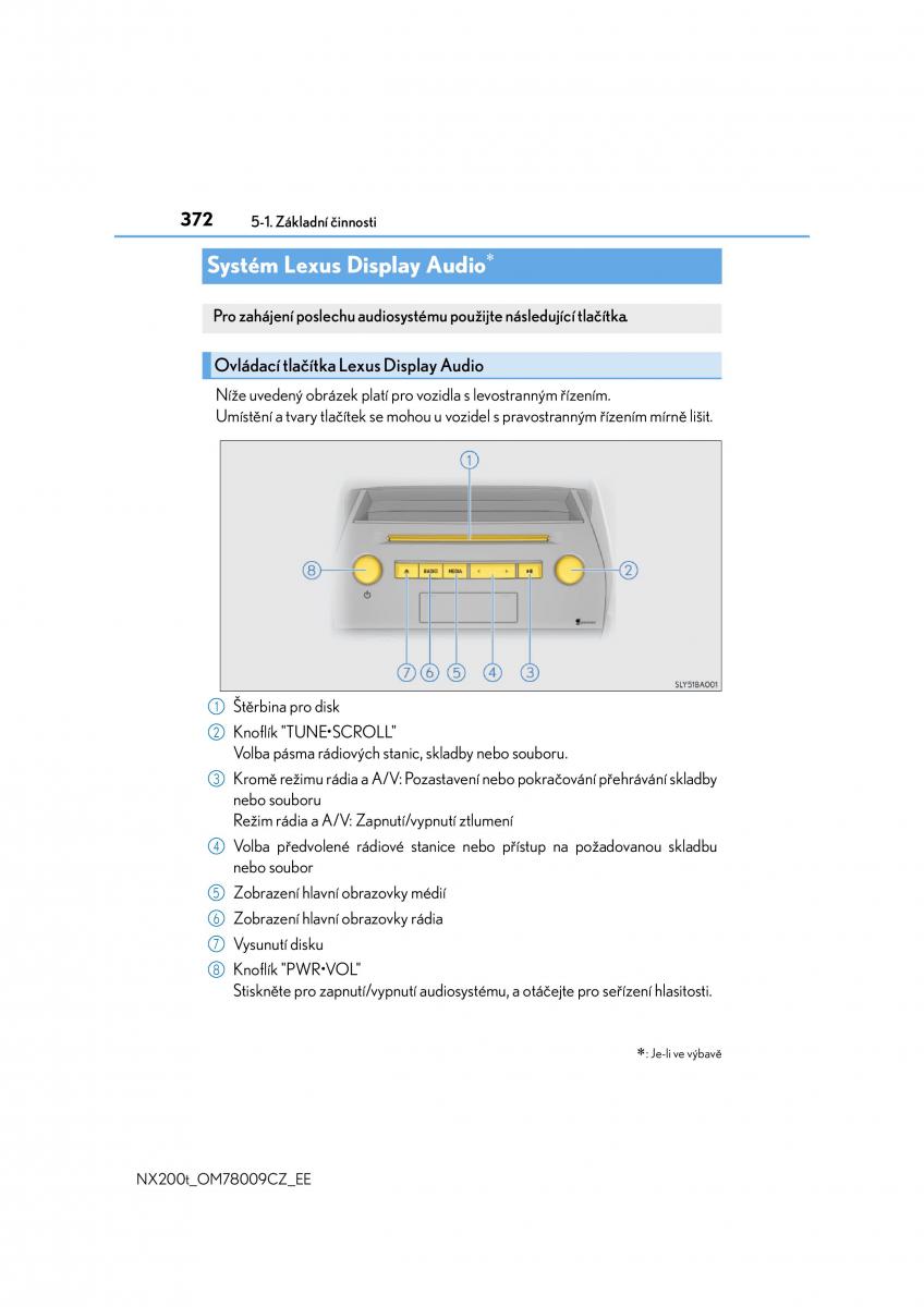 Lexus NX navod k obsludze / page 372