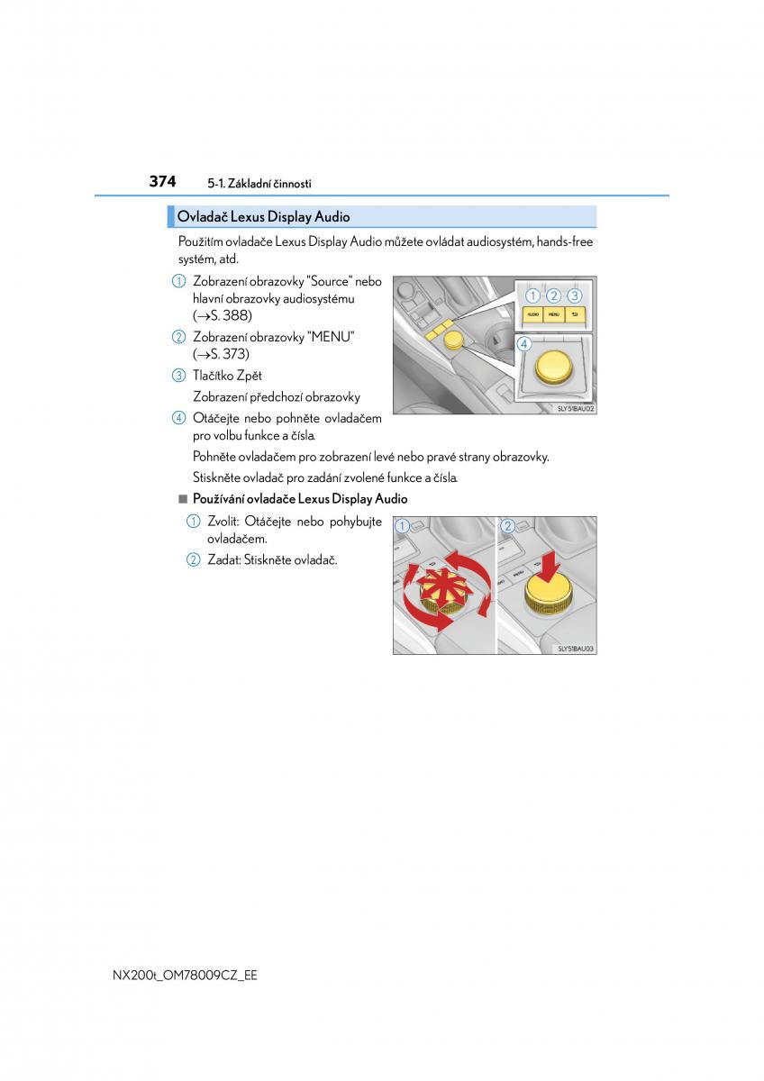 Lexus NX navod k obsludze / page 374