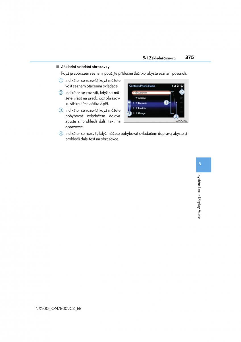 Lexus NX navod k obsludze / page 375