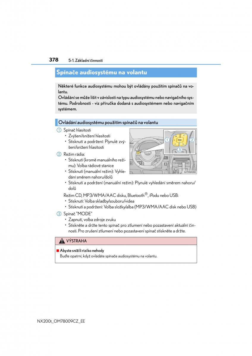 Lexus NX navod k obsludze / page 378