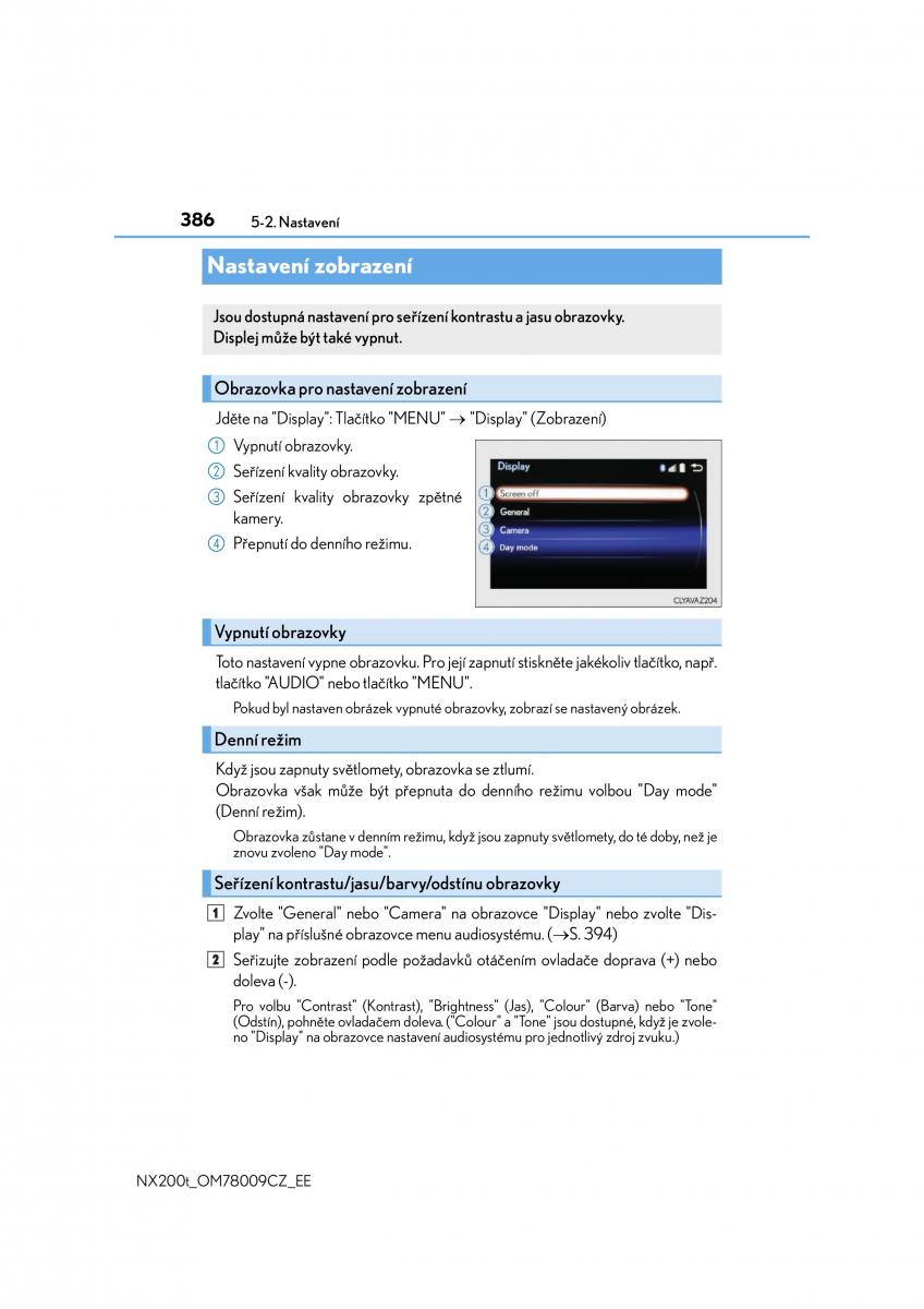 Lexus NX navod k obsludze / page 386
