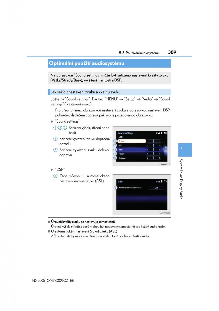 Lexus NX navod k obsludze / page 389
