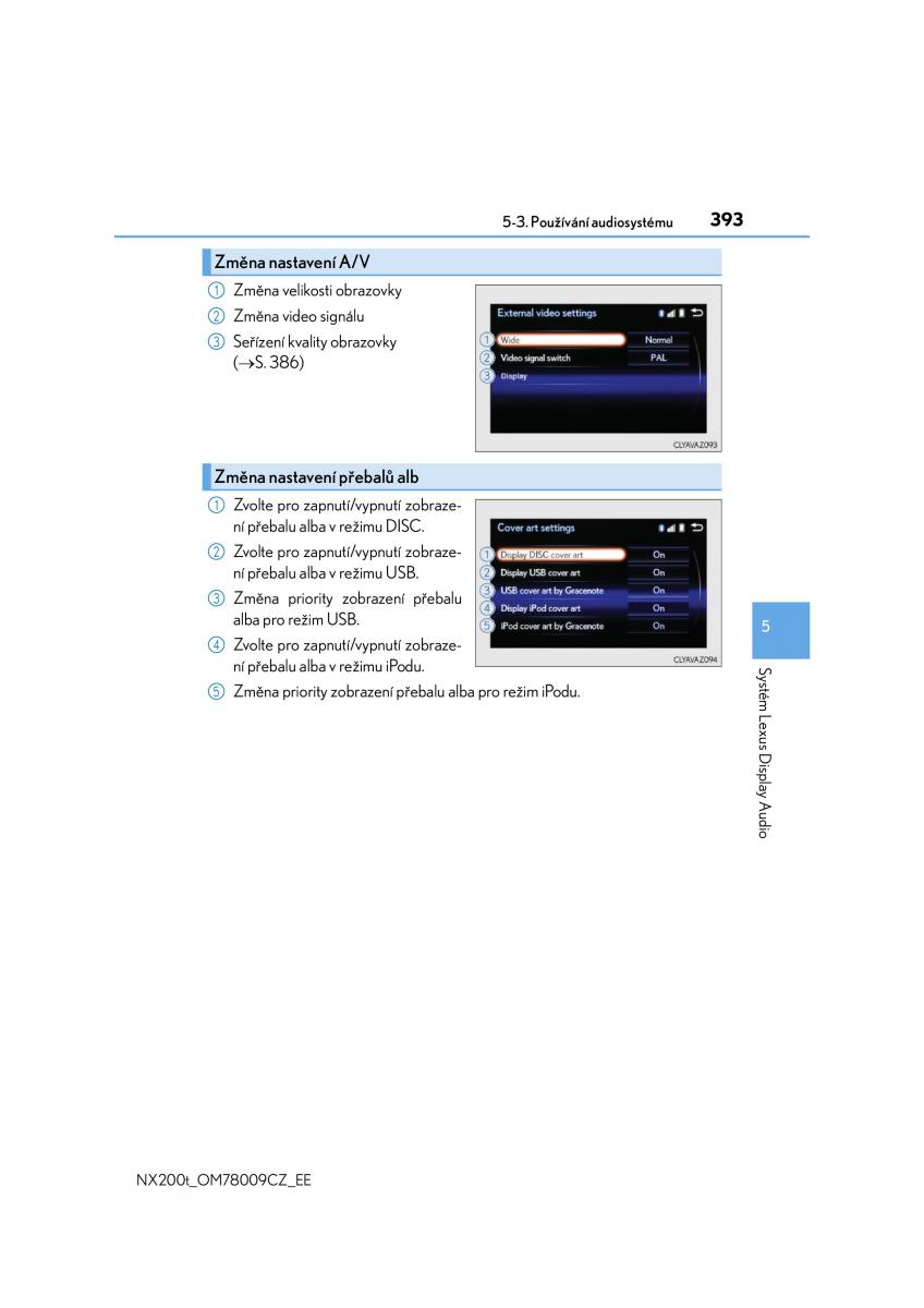 Lexus NX navod k obsludze / page 393