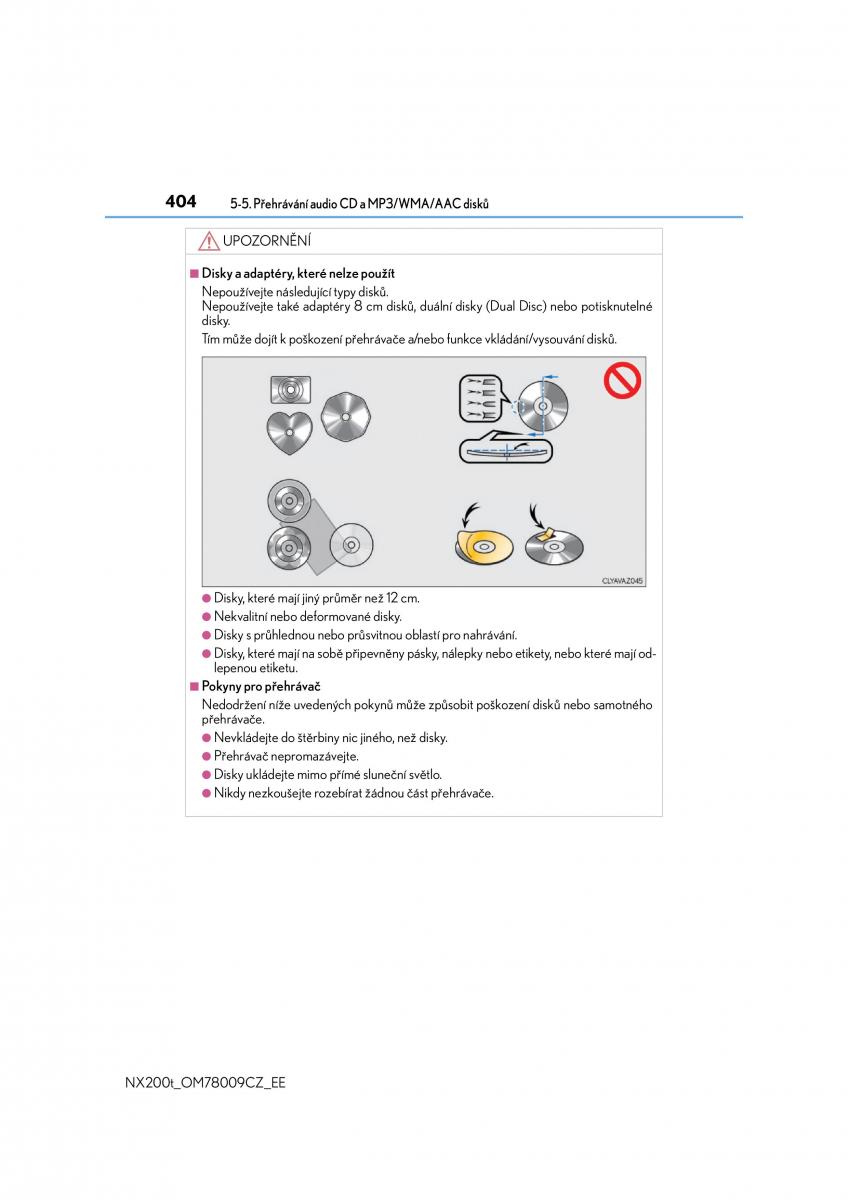 Lexus NX navod k obsludze / page 404