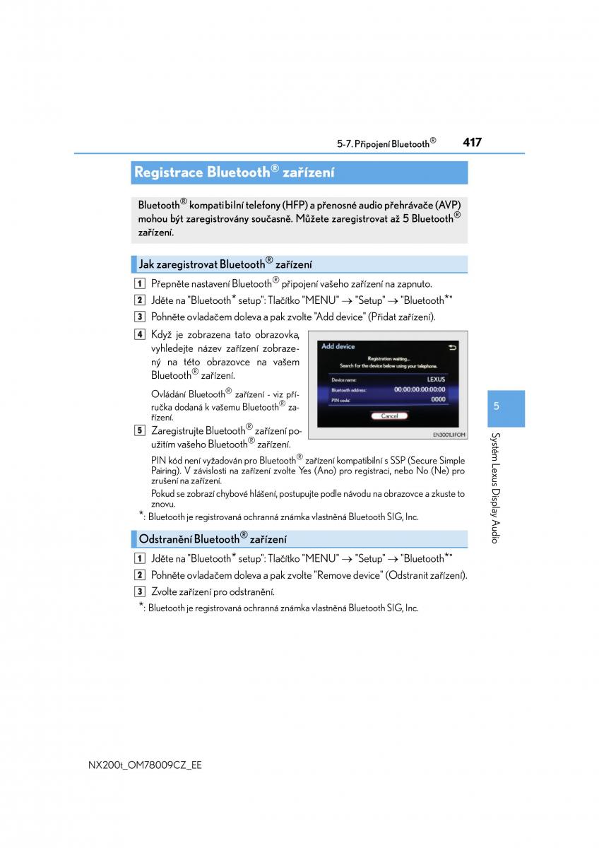 Lexus NX navod k obsludze / page 417