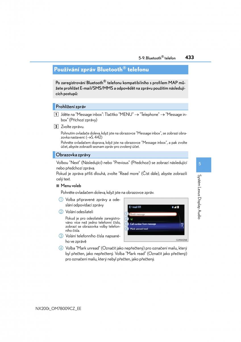 Lexus NX navod k obsludze / page 433