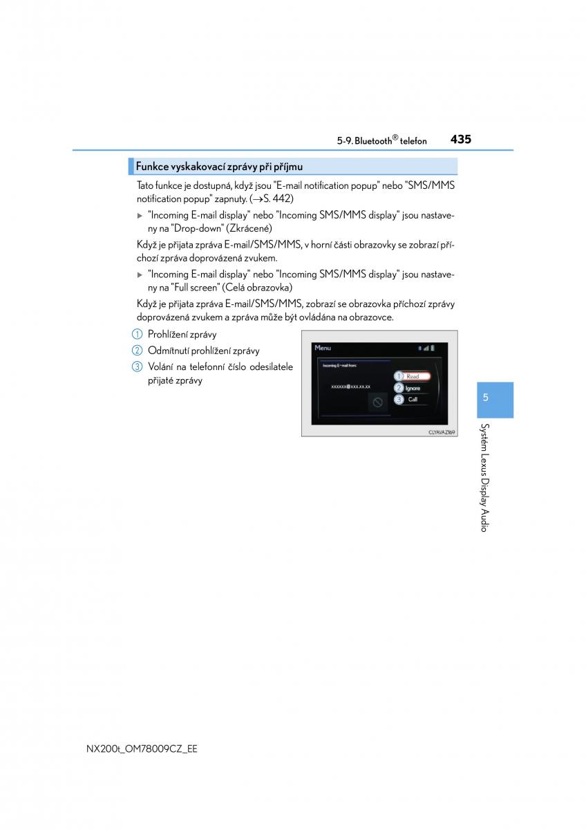 Lexus NX navod k obsludze / page 435