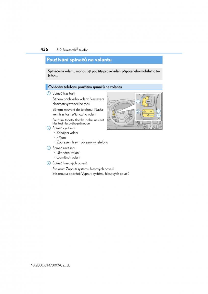 Lexus NX navod k obsludze / page 436