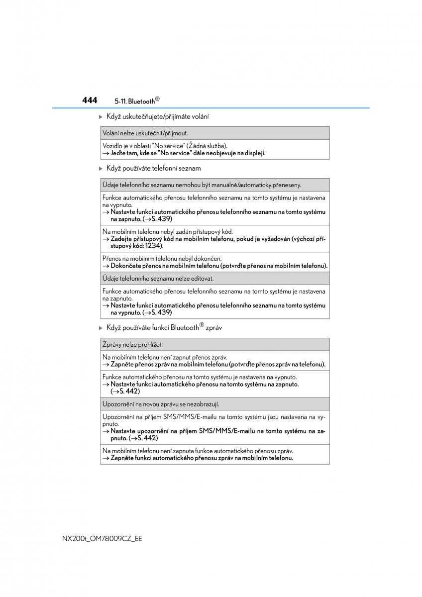 Lexus NX navod k obsludze / page 444