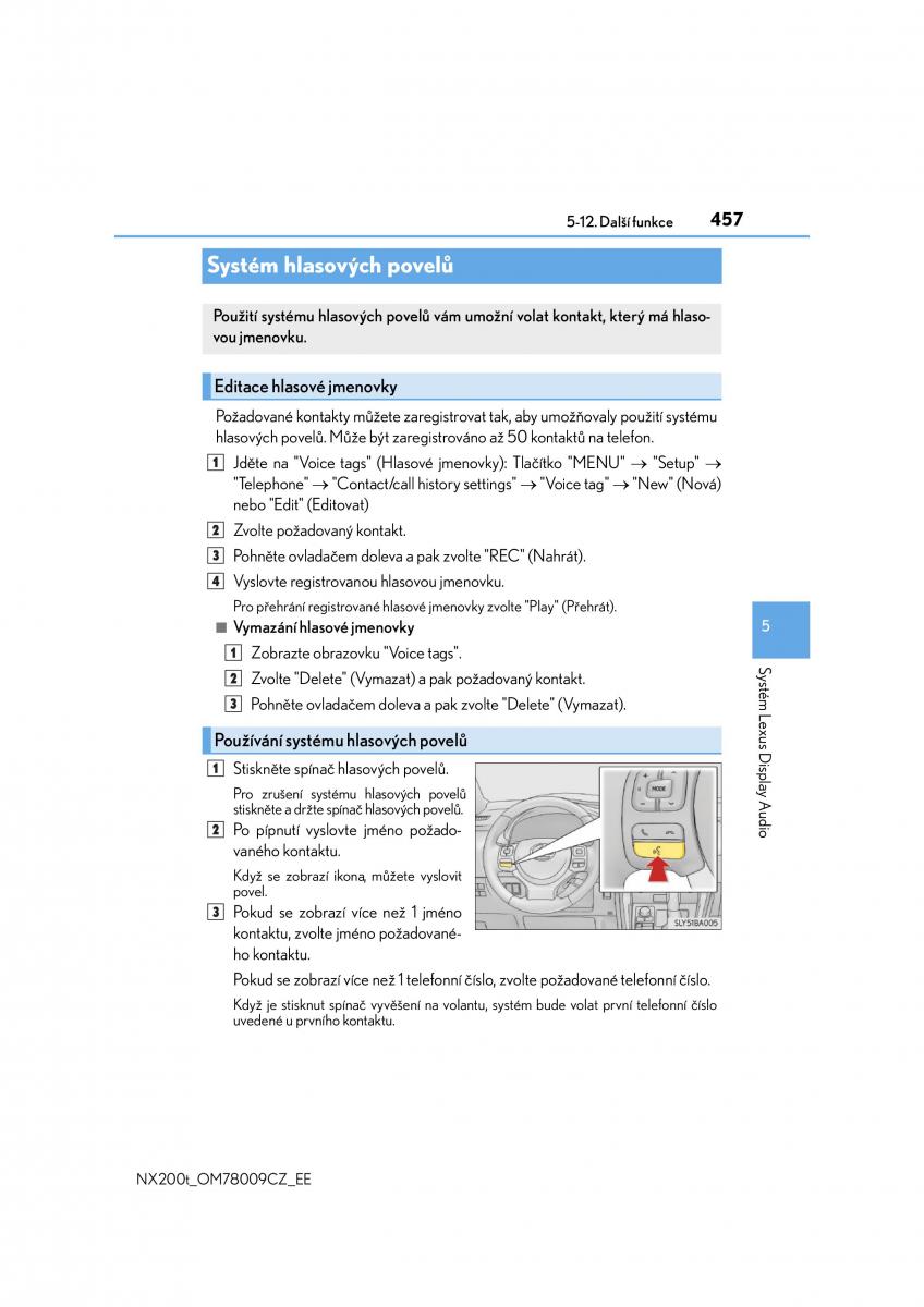 Lexus NX navod k obsludze / page 457