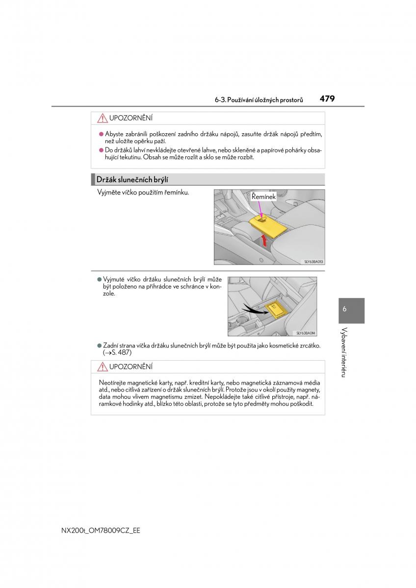 Lexus NX navod k obsludze / page 479