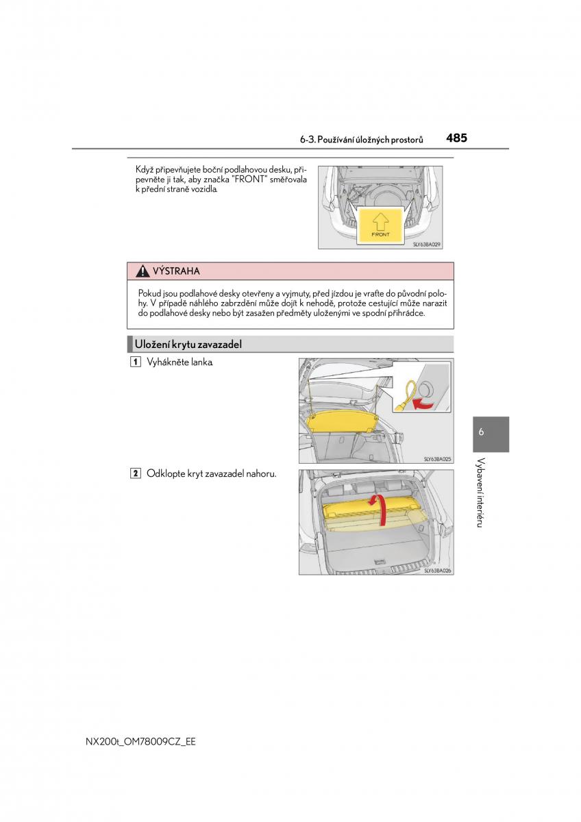 Lexus NX navod k obsludze / page 485