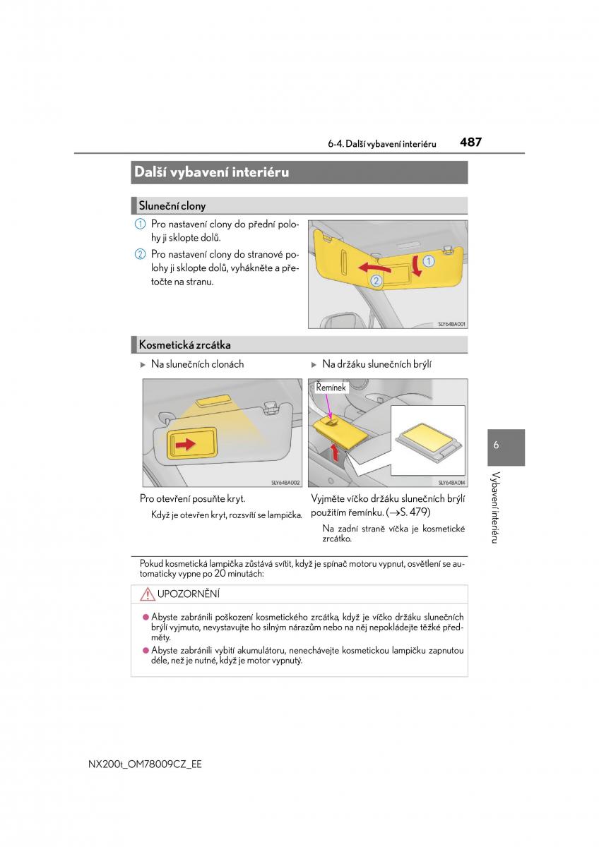 Lexus NX navod k obsludze / page 487