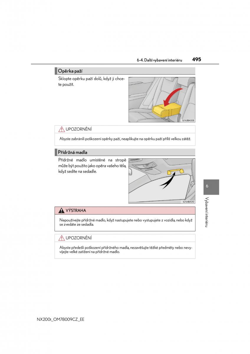 Lexus NX navod k obsludze / page 495