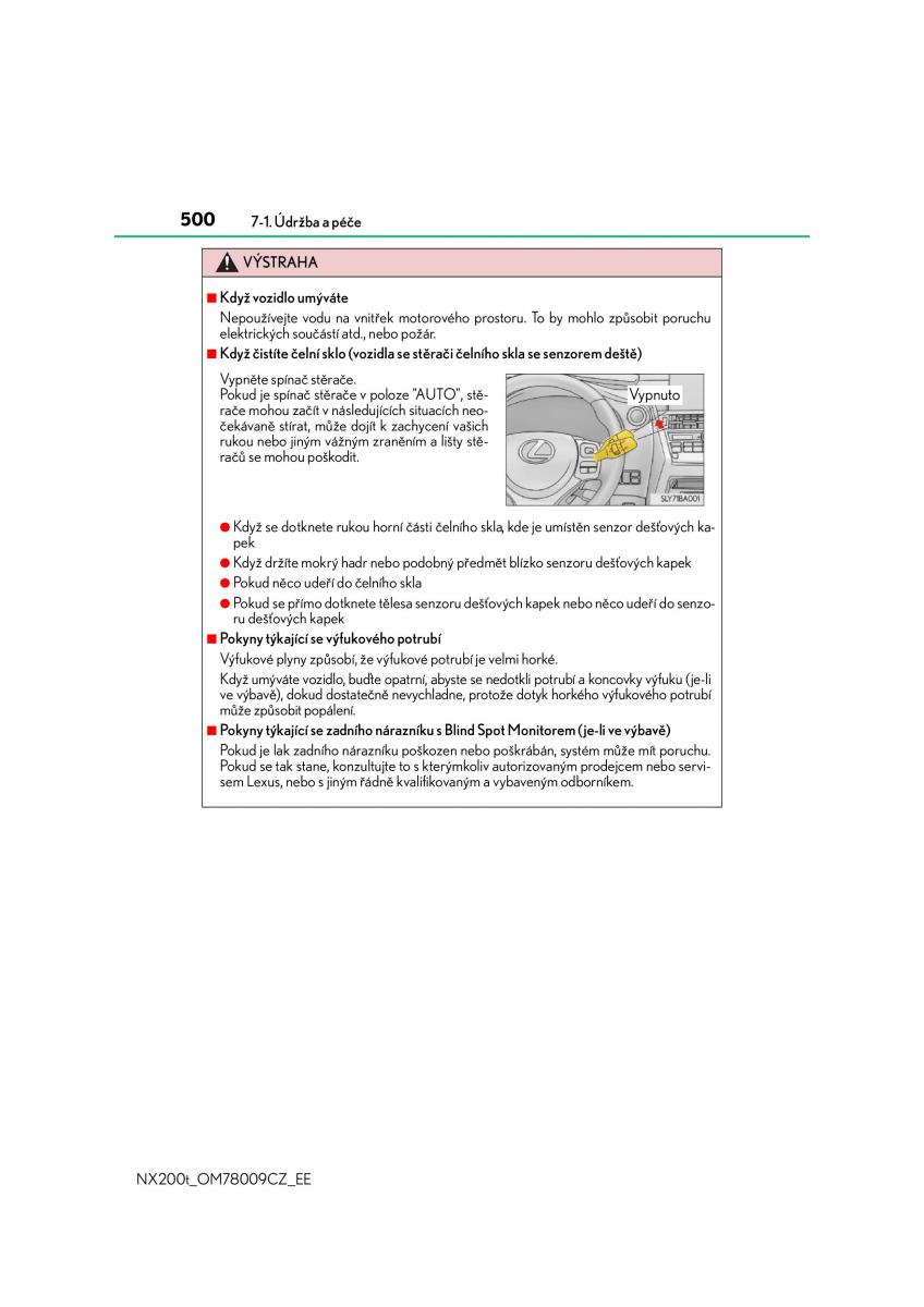 Lexus NX navod k obsludze / page 500