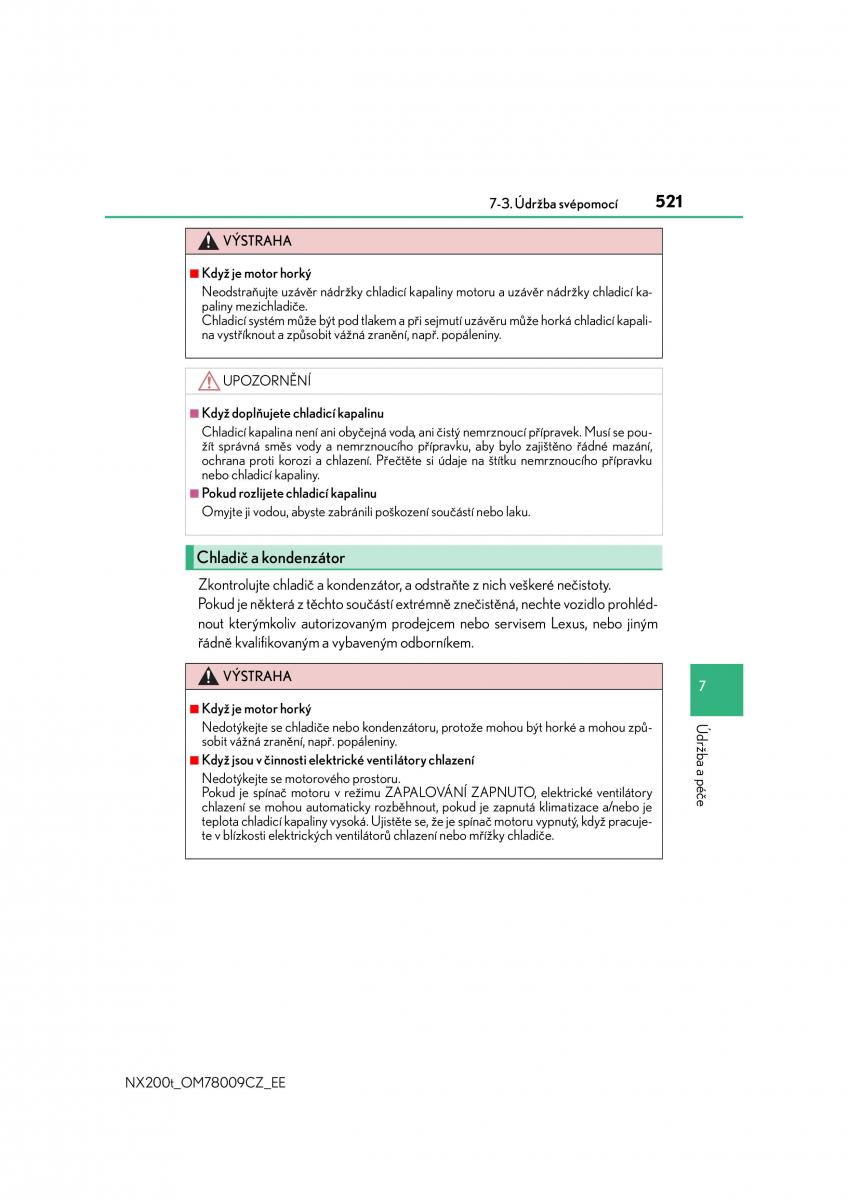 Lexus NX navod k obsludze / page 521