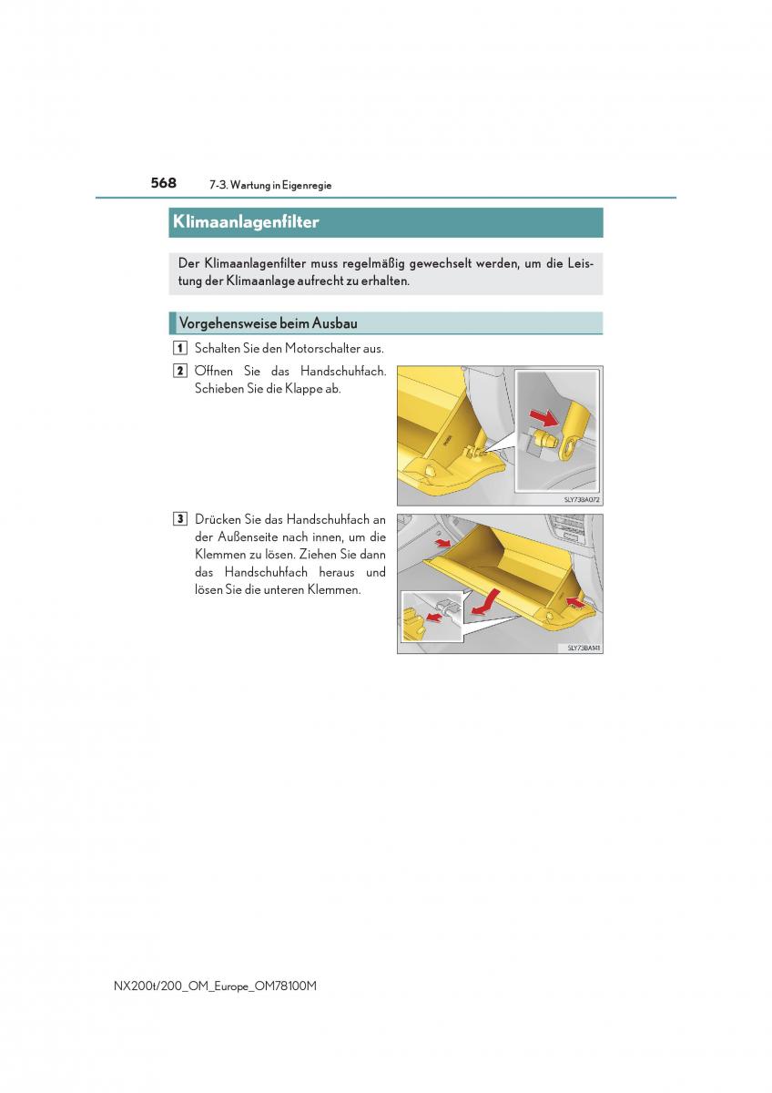 Lexus NX Handbuch / page 568