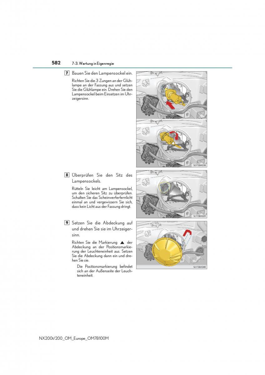 Lexus NX Handbuch / page 582