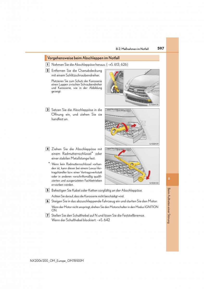 Lexus NX Handbuch / page 597