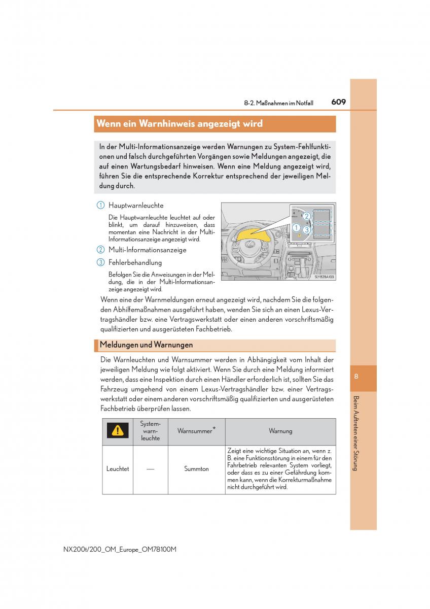 Lexus NX Handbuch / page 609