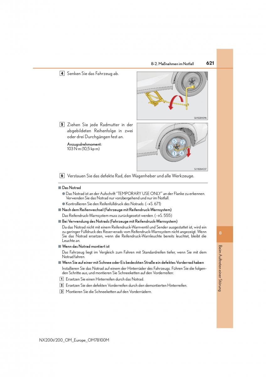 Lexus NX Handbuch / page 621