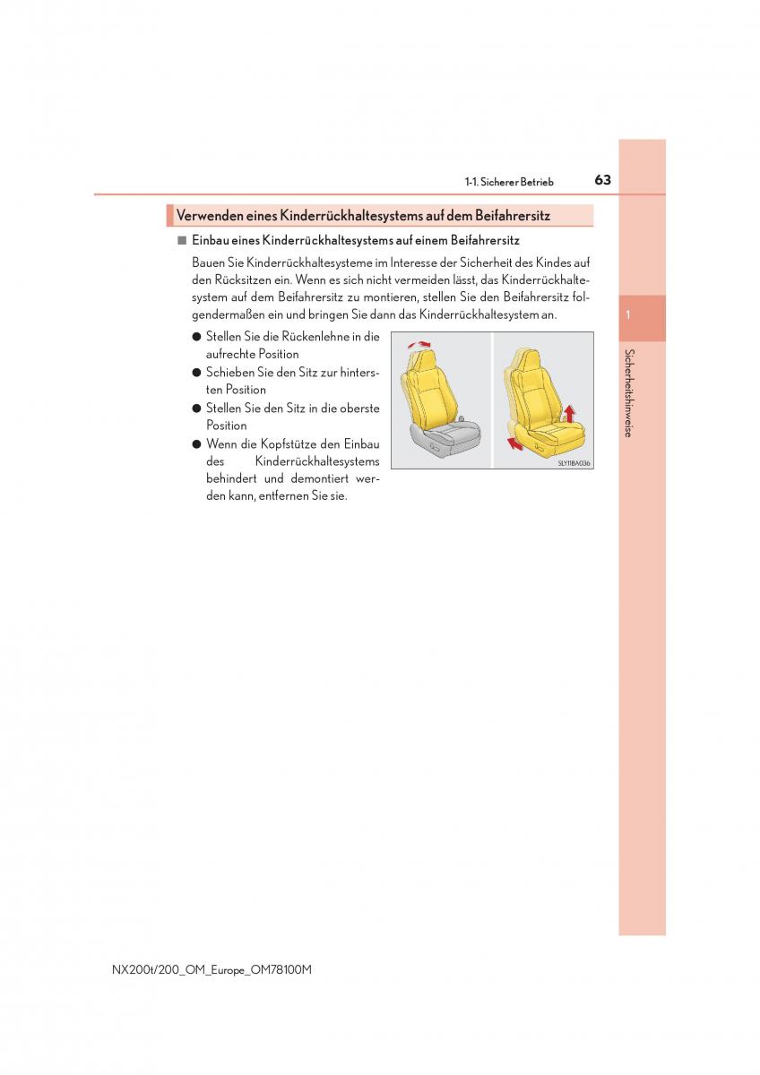 Lexus NX Handbuch / page 63