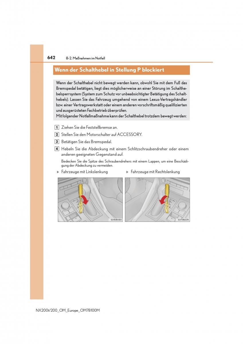 Lexus NX Handbuch / page 642