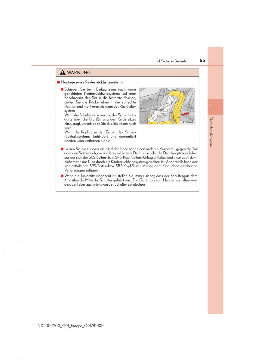 Lexus NX Handbuch / page 65
