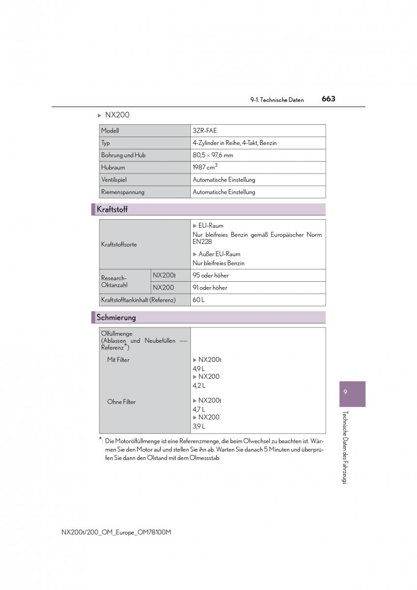 Lexus NX Handbuch / page 663