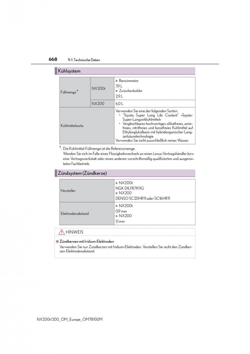 Lexus NX Handbuch / page 668