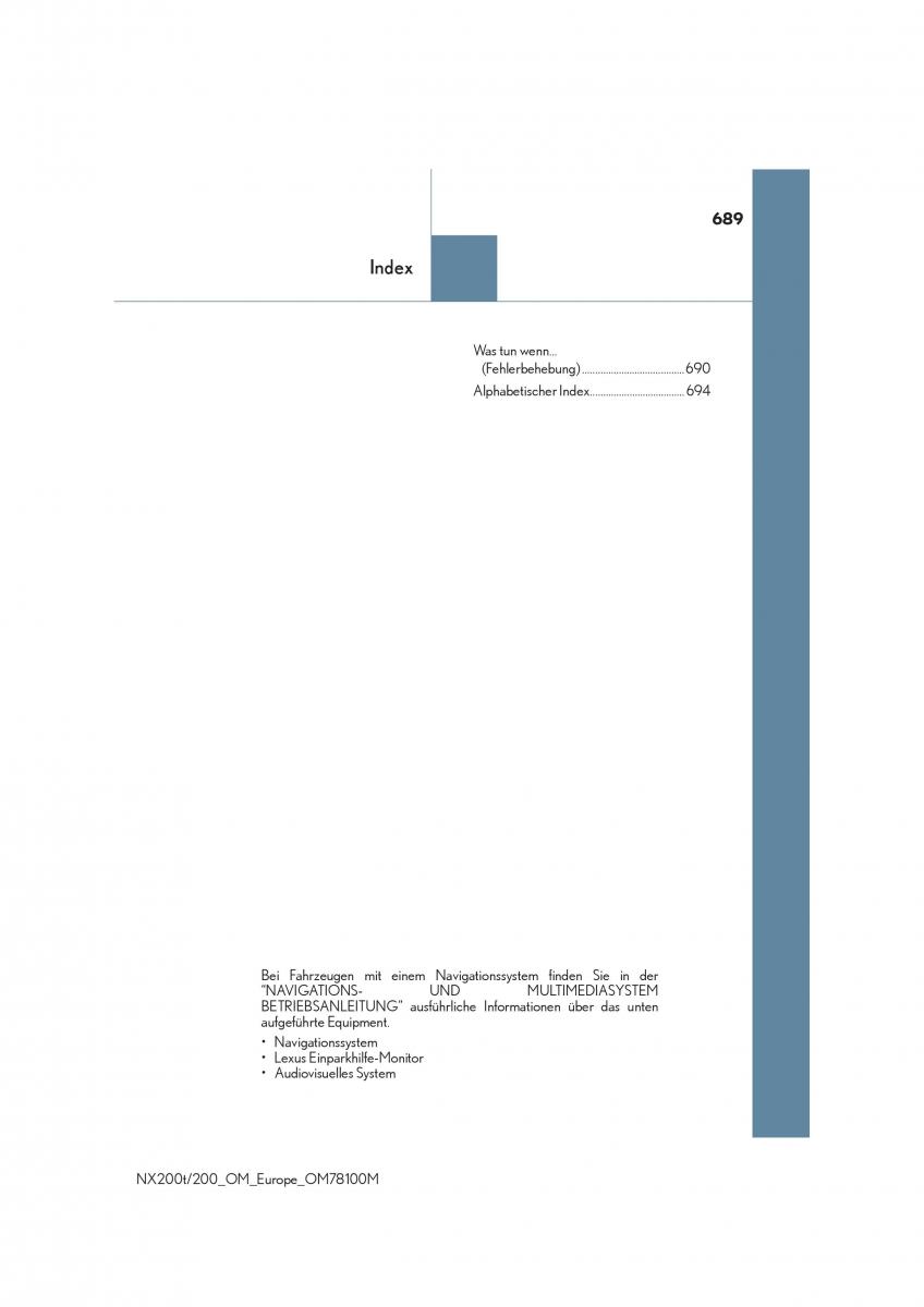 Lexus NX Handbuch / page 689