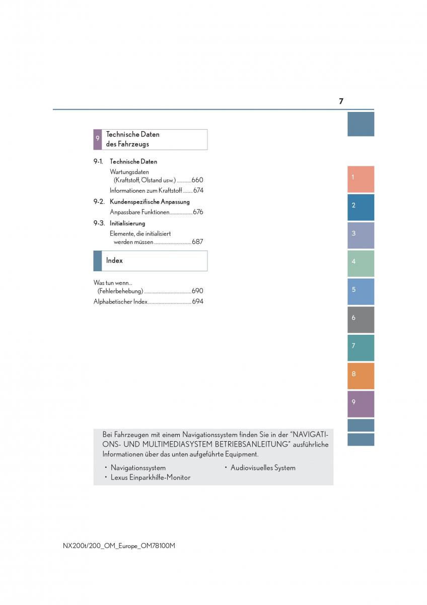 Lexus NX Handbuch / page 7