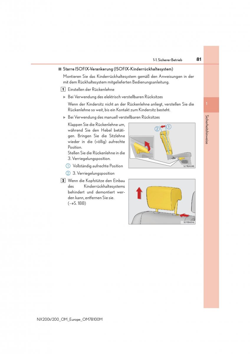 Lexus NX Handbuch / page 81