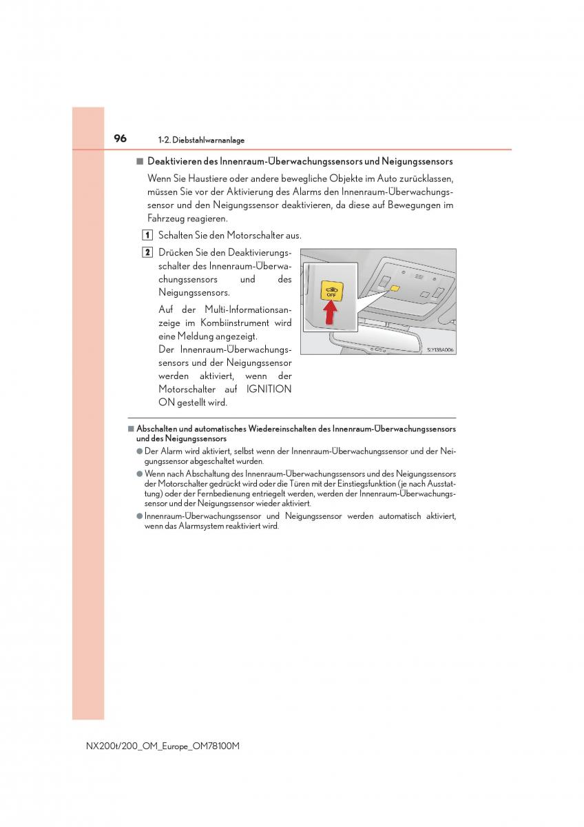 Lexus NX Handbuch / page 96