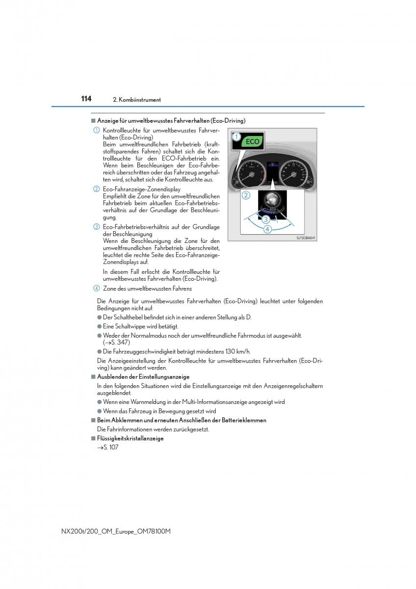 Lexus NX Handbuch / page 114