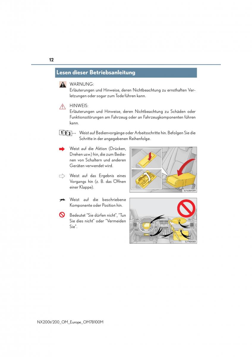 Lexus NX Handbuch / page 12