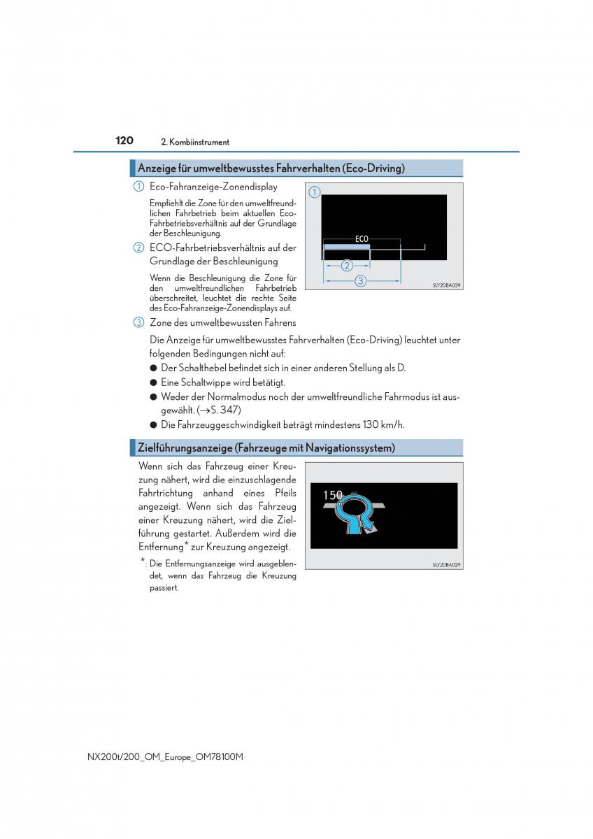 Lexus NX Handbuch / page 120