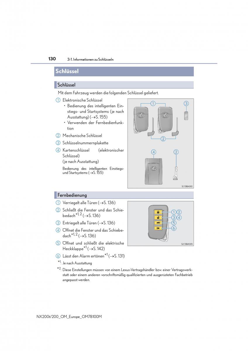 Lexus NX Handbuch / page 130