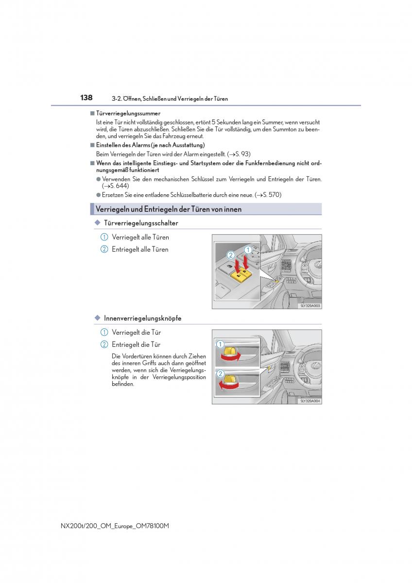 Lexus NX Handbuch / page 138